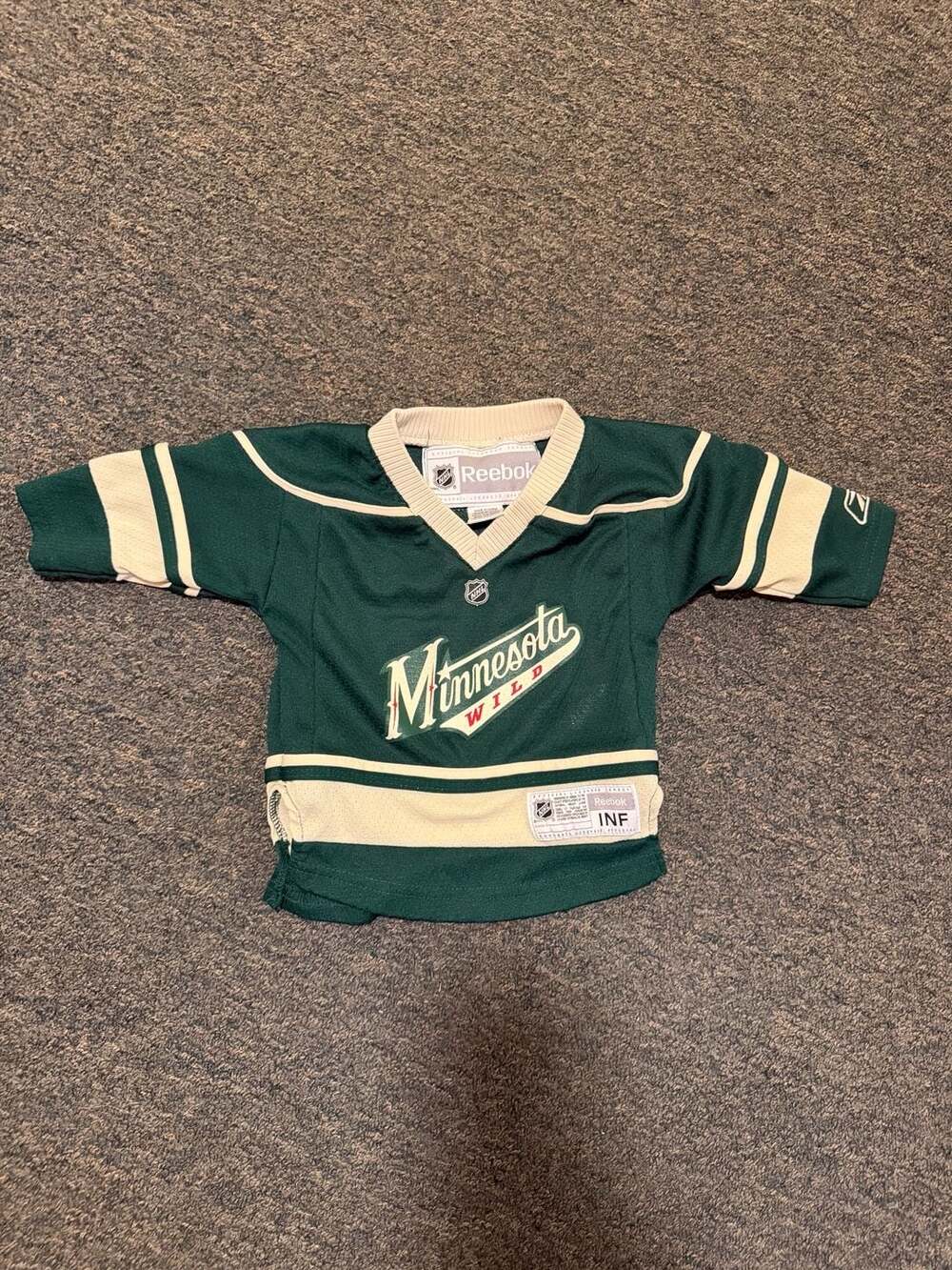 Reebok Minnesota Wild NHL Official Licensed Infant Hockey Jersey 12-24 Months
